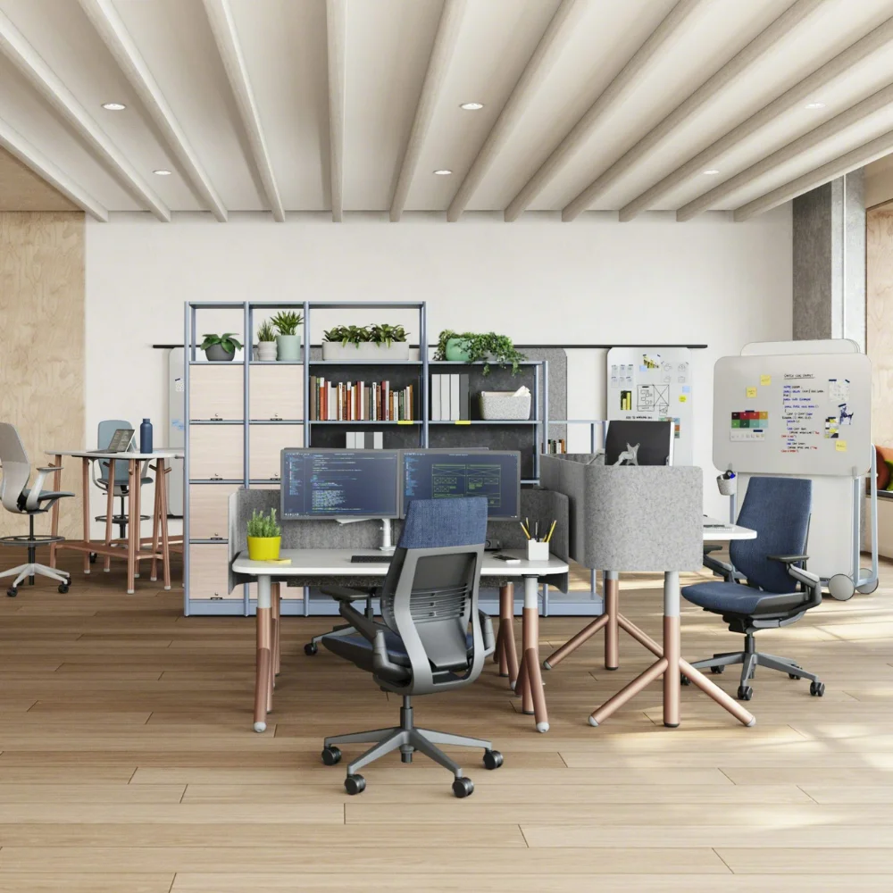 oficinas con sillas ergonómicas